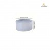 Epoxy and plaster mould Low bowl, silicone, 40x84mm