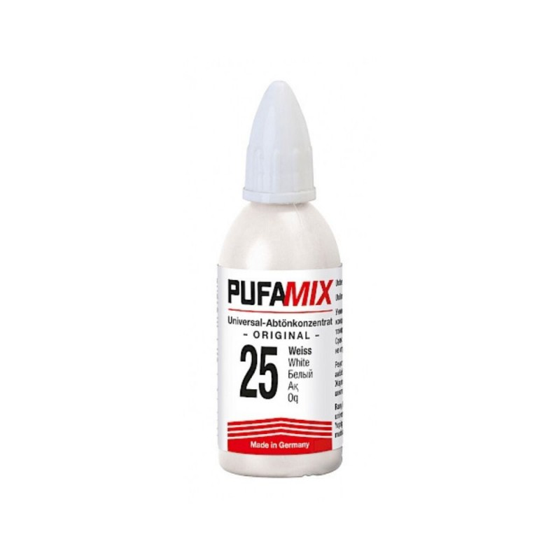 White, dye for plaster, epoxy and varnish, 20ml