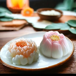 Candle mould Peony flower 2, silicone, 33x58mm