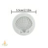 Decoration mould Clamshell, silicone, 55x55mm