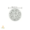 Decoration mould Sea treasures, silicone, 80x80mm
