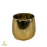 Candle container, SEHMETA, 220ml, golden