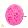 Silicone mould Flowers, 74x10mm