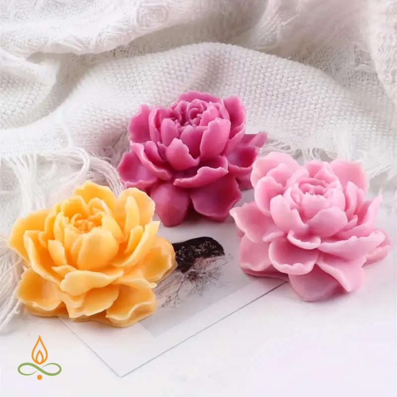 Silicone mould Decorative peony, 55x24mm