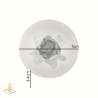 Silicone mould Decorative peony, 55x24mm