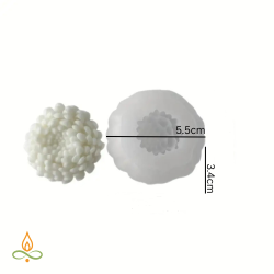 Silicone mould Decorative chrysanthemum, 45x24mm