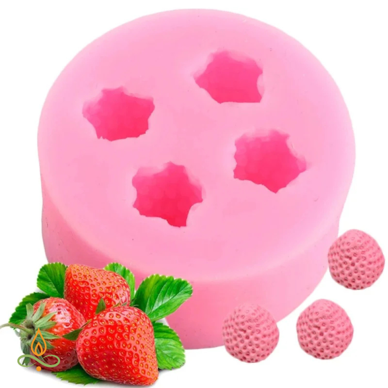 Silicone mould Strawberries, 10x20mm