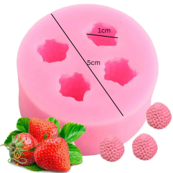 Silicone mould Strawberries, 10x20mm