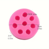 Форма для декорирования Земляники, силикон, 70x80 мм