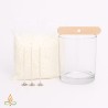 Candle making kit, for container candles, SMALL