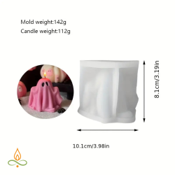 Silicone mould Ghost, 91x71mm