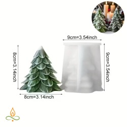 Silicone mould Christmas tree, 80x80mm