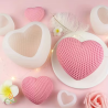 Silicone mould Woven heart, 91x81x40mm