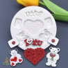 Silicone mould Love story, 85x8mm