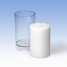 Candle mold, polycarbonate, cylinder, 82x130mm