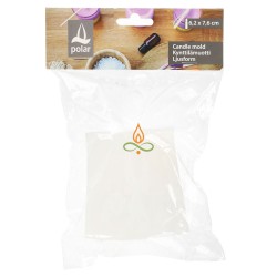 Candle mold, silicone, grooved cone, 62x76mm