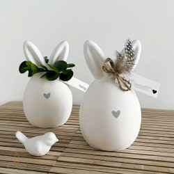 Silicone mould Easter bunny egg, 65x112 mm