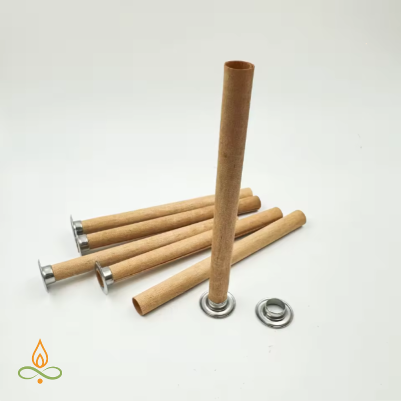 Wood wick, tube, 6x90 mm