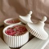 Epoxy and plaster bowl mould Bowl with lid, silicone, 82x100x60mm