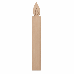 Wood wick with flame,...