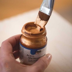 Acrylic paint basic set, metallic, 6 x 20 ml