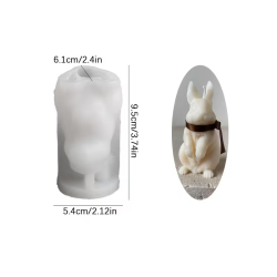 Silicone mold Rabbit, 53x91mm