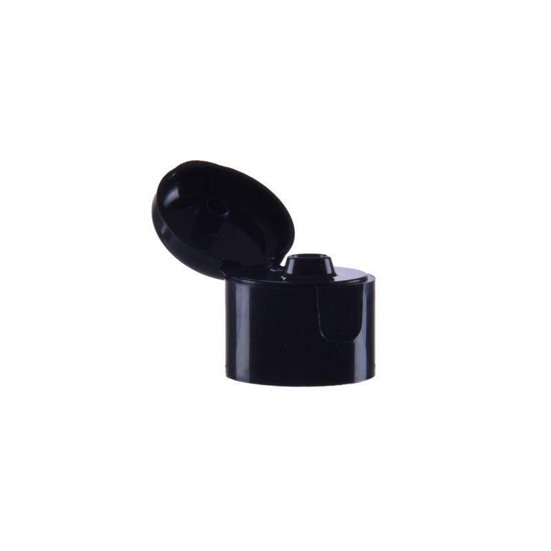 Flip top cap, PP, 24/410, black