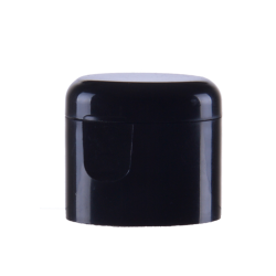 Flip top cap, PP, 24/410, black