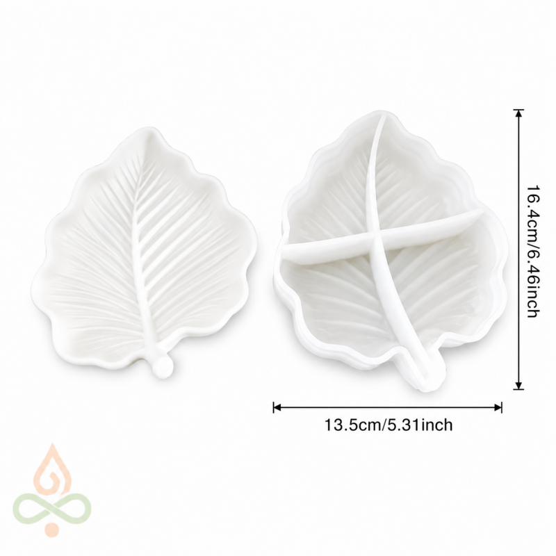 Silicone mold Leaf tray, 130x150 mm
