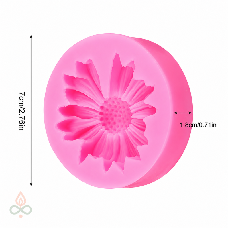 Silicone mold Daisy flower, 55x55 mm