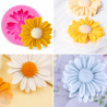 Silicone mold Daisy flower, 55x55 mm