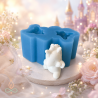 Silicone mold Little unicorn, 45x35 mm