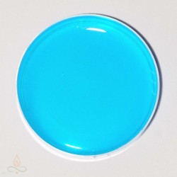 Blue sky, soap dye, bleeding