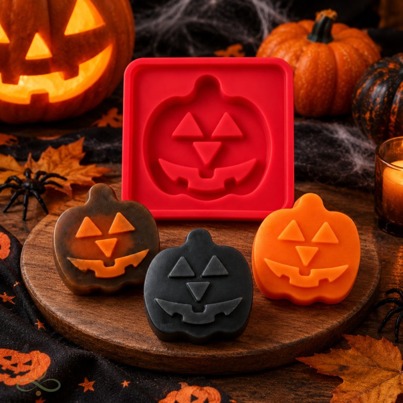 Silicone mould Carved pumpkin, 70x35 mm