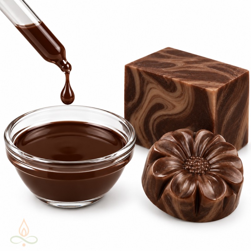 Chocolate brown, food colouring