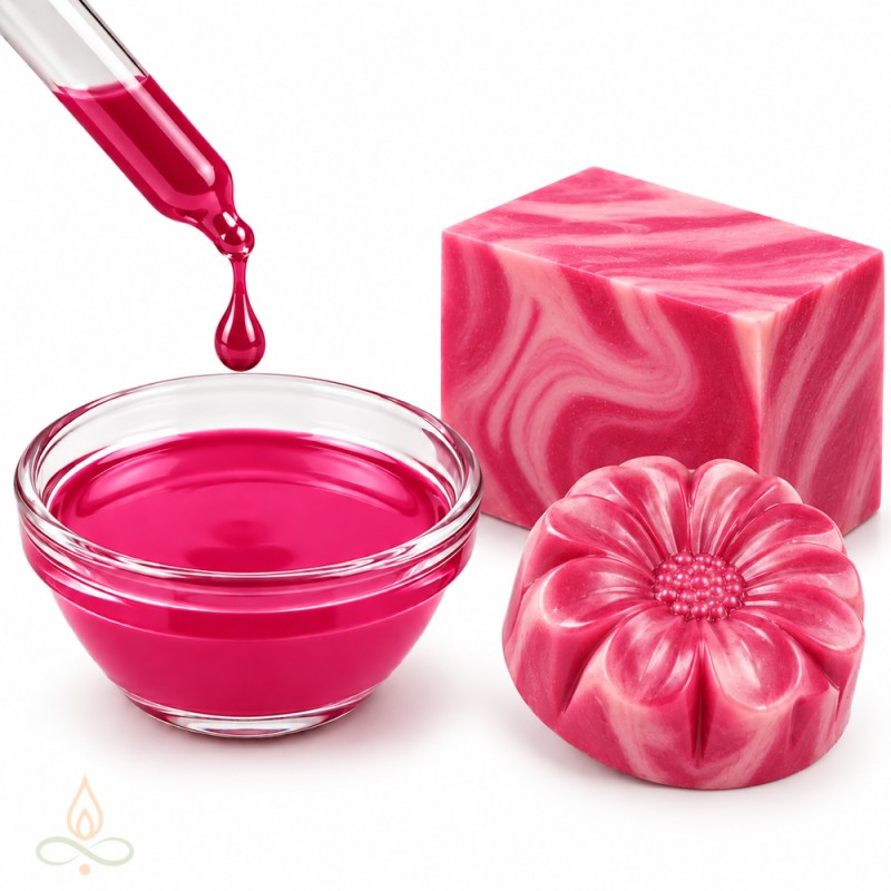 Pink, food colouring