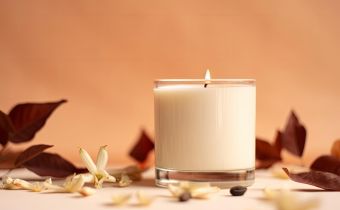 Soy wax container recipe with vanilla dessert fragrance
